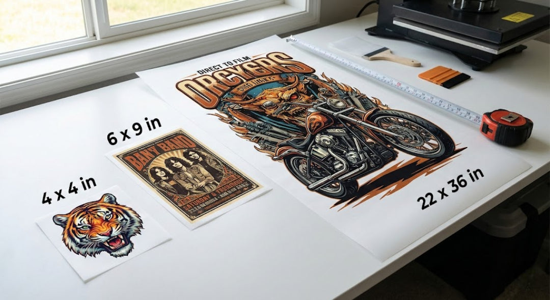 DTF Transfer By Size