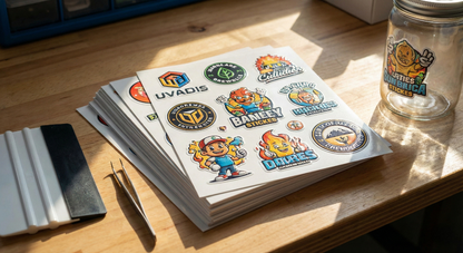 Custom UV Stickers By Size