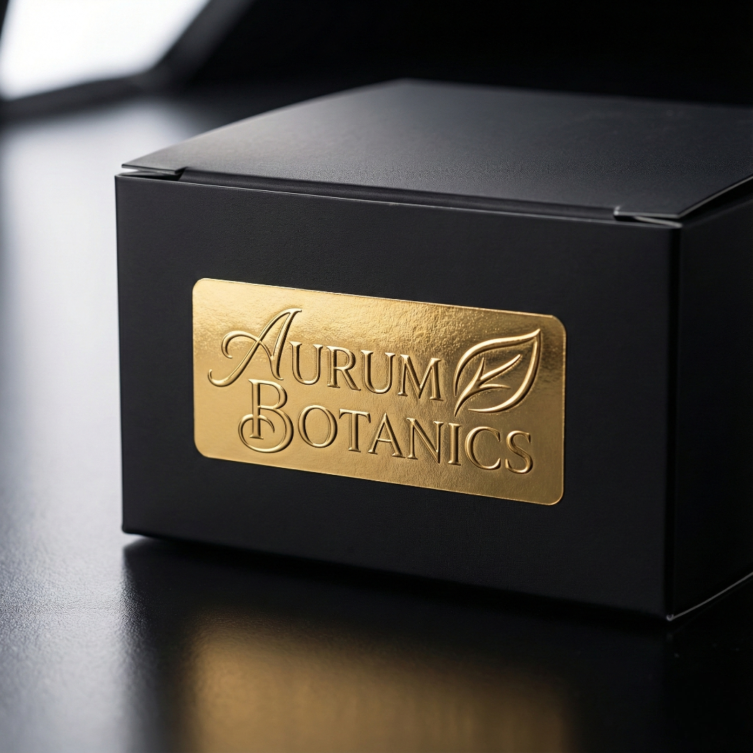 Mettalic gold uv dtf stickers