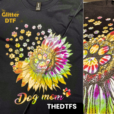 Glitter DTF Transfers by Size