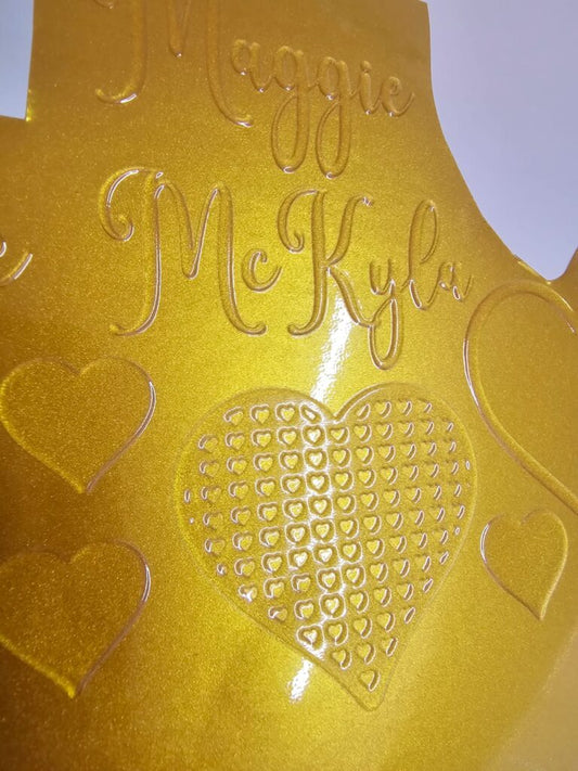 Mettalic gold UV Sticker Gang Sheet Builder
